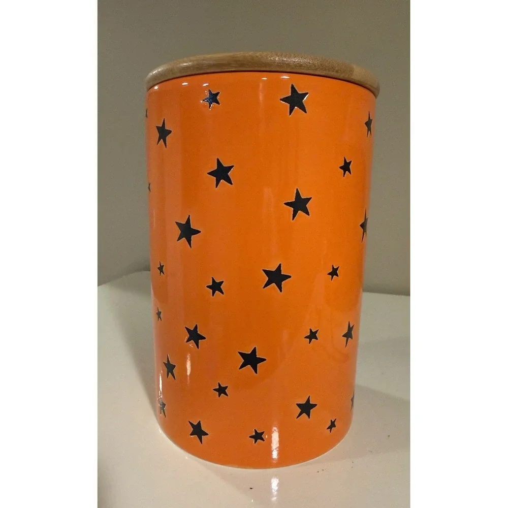 HALLOWEEN BLACK CAT‎ CANISTER BY ELI & ANA. 7 1/4